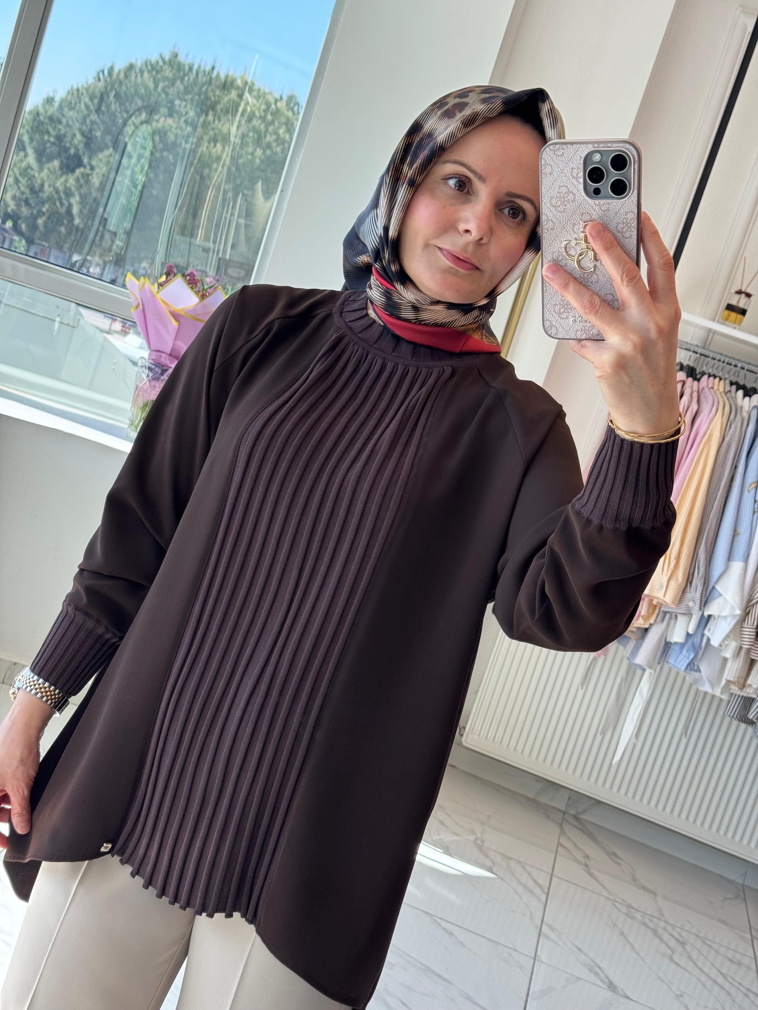 Ghisa Yeni Sezon tunik - Kahverengi
